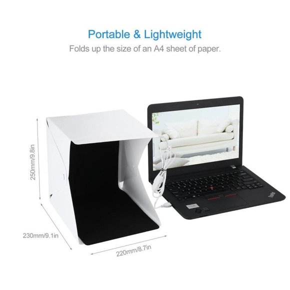 Folding Portable Room Photo Light Box LED Studio Softboxes Photography Lighting